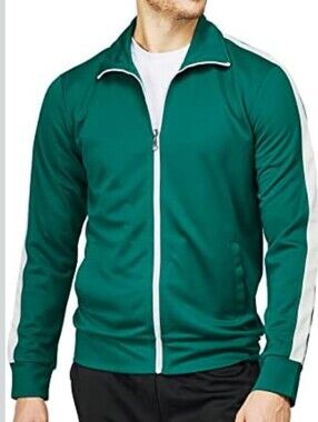 H2H Men's Active Slim Fit Cable Knit Full Zip Jacket